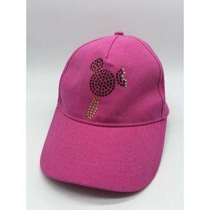 Disney Parks Mickey Mouse Ice Cream Bar Pink Jeweled Adult Baseball Hat Cap